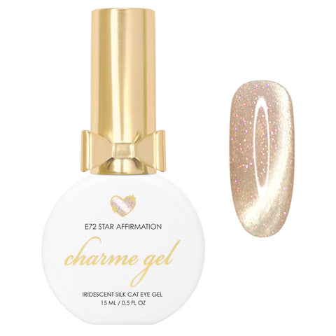 Charme Gel / Cat Eye E72 Star Affirmation Gold Magnetic Shine Aura Galaxy Metal Spring HEMA TPO Free Celestial Dreams