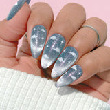 Charme Gel / Cat Eye E76 Cosmic Calm Celestial Dream HEMA TPO Free Light Blue Galaxy Spring Aura Magnetic
