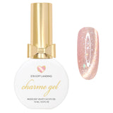 Charme Gel Nail Polish Cat Eye E78 Soft Landing Light Beige Pink Neutral Magnetic Iridescent Shimmers
