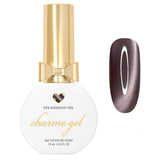 Charme Gel / Cat Eye E94 Midnight Veil Gunmetal Magnetic Nail Polish Black Dark Gray