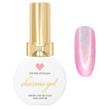 Charme Gel / Fairy Flakes F03 Pink Spotlight Nail Polish Shimmer / Spring / Glitter / Easter 