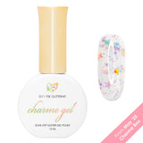 Charme Gel G11 Y2K Glitterati Glitter Star Pastel Holo Pink Nail Polish