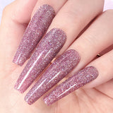 Charme Gel / Holographic Twinkle H66 Briar Rose Pink Flash Diamond Reflective Nail Polish