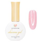 Charme Gel / Holo Jelly H92 Positive Vibes Light Pink Nail Polish Holographic Coquette Style Trendy 2024
