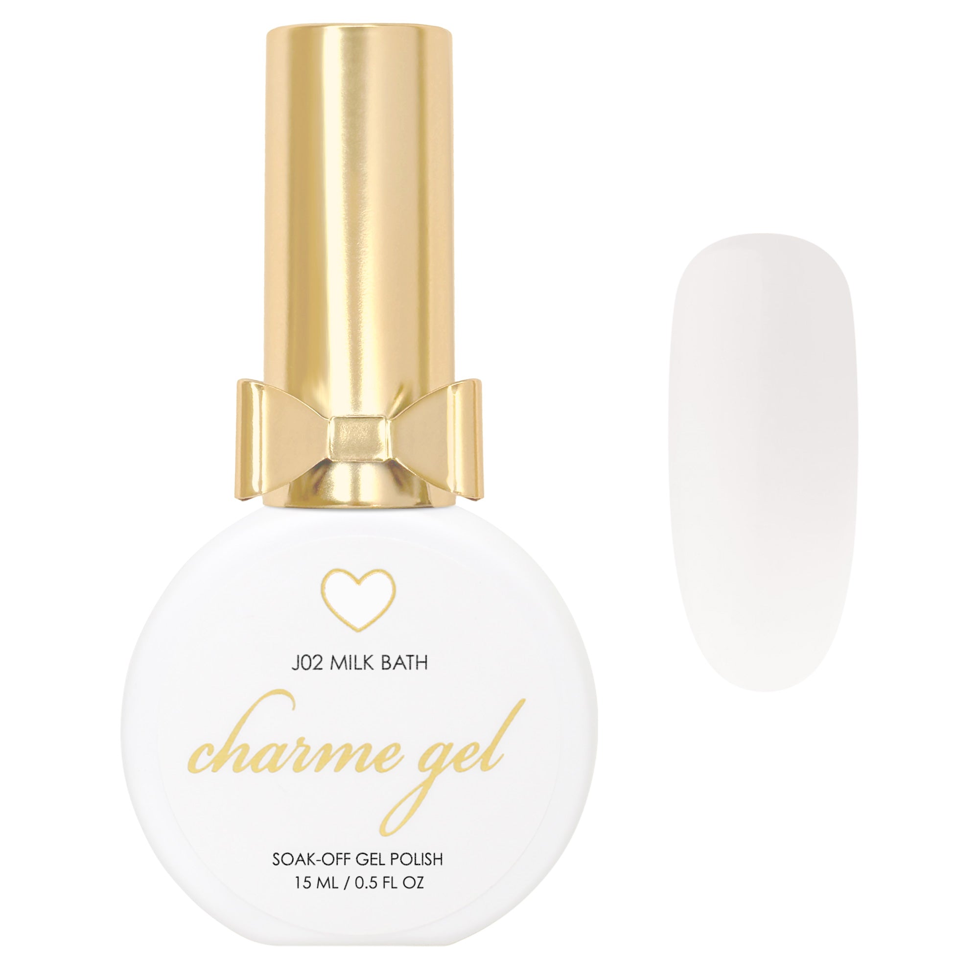 Charme Gel / Jelly J02 Milk Bath Sheer White Dry Flower Nail Art Nail Polish
