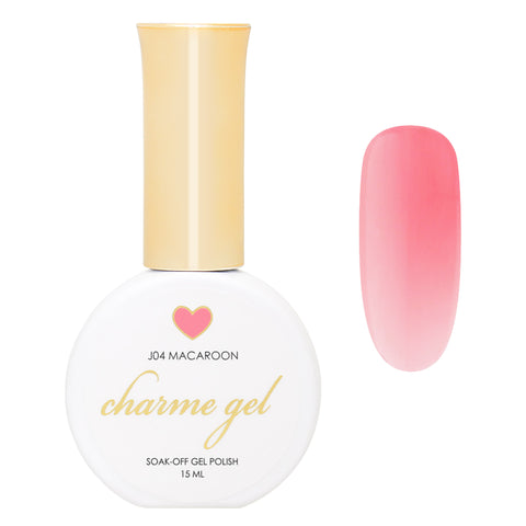 Charme Gel / Jelly J04 Macaroon Sheer Tinted Pink Nail color