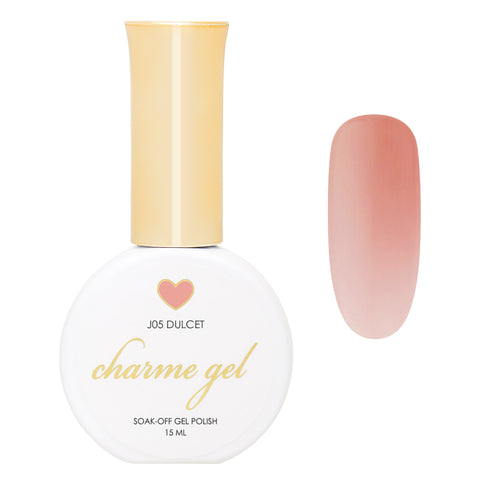 Charme Gel / Jelly J05 Dulcet Sheer Pink Beige Neutral Nail