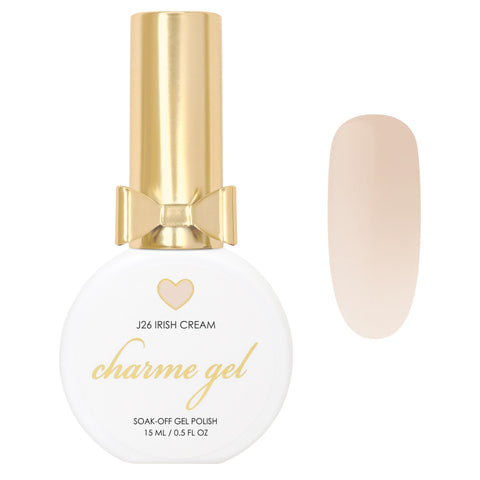 Charme Gel / Jelly J26 Irish Cream Light Beige Sheer Nail Polish Glazed Donut Musthave Color
