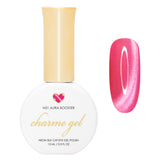 Charme Gel Nail Polish / Neon Cat Eye N31 Aura Booster Hot Ruby Pink Barbie Summer Rainbow