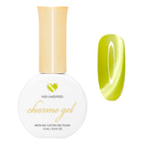 Charme Gel Nail Polish / Neon Cat Eye N35 Limespeed Lime Green Yellow