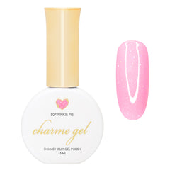Charme Gel / Shimmer Jelly S07 Pinkie Pie Pink Bright Iridescent Holo Nail Polish Summer Trend 2024