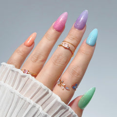 Charme Gel / Shimmer Jelly S08 Rainbow Dash Blue Iridescent Holo Nail Polish Summer Style