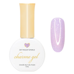 Charme Gel / Shimmer Jelly S09 Twilight Sparkle Purple Holographic Nail Polish Cute Pastel