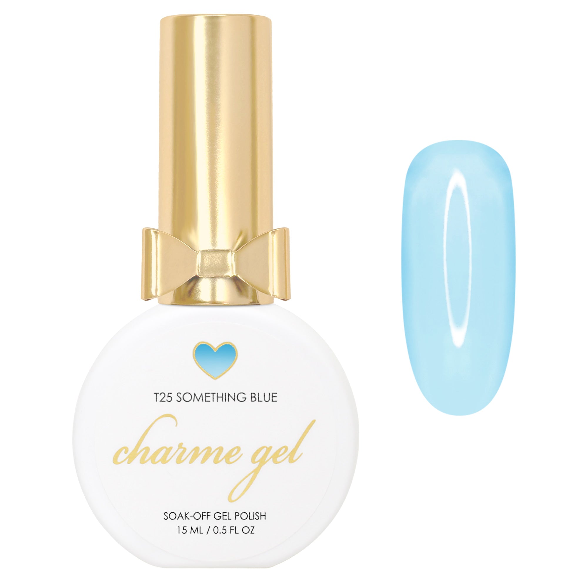 Charme Gel / Tinted Glass T25 Something Blue Pastel Polish Jelly Transparent