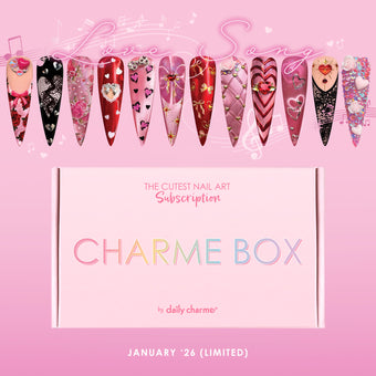 Charme Box Nail Art Supplies Gel Cat Eye Magnet Decors January 2026 / Valentine's Day Themed Mystery Subscription