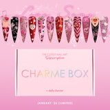 Charme Box Nail Art Supplies Gel Cat Eye Magnet Decors January 2026 / Valentine's Day Themed Mystery Subscription