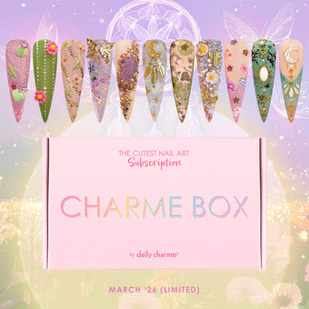 Charme Box / March 2026 / Spring Themed Nail Art Mystery Box Full Size Products