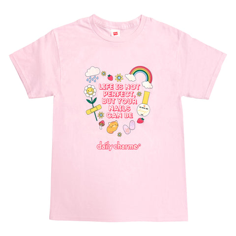 Daily Charme Perfect Nails Tech T-shirt Pink Positive Lover Gel Musthave