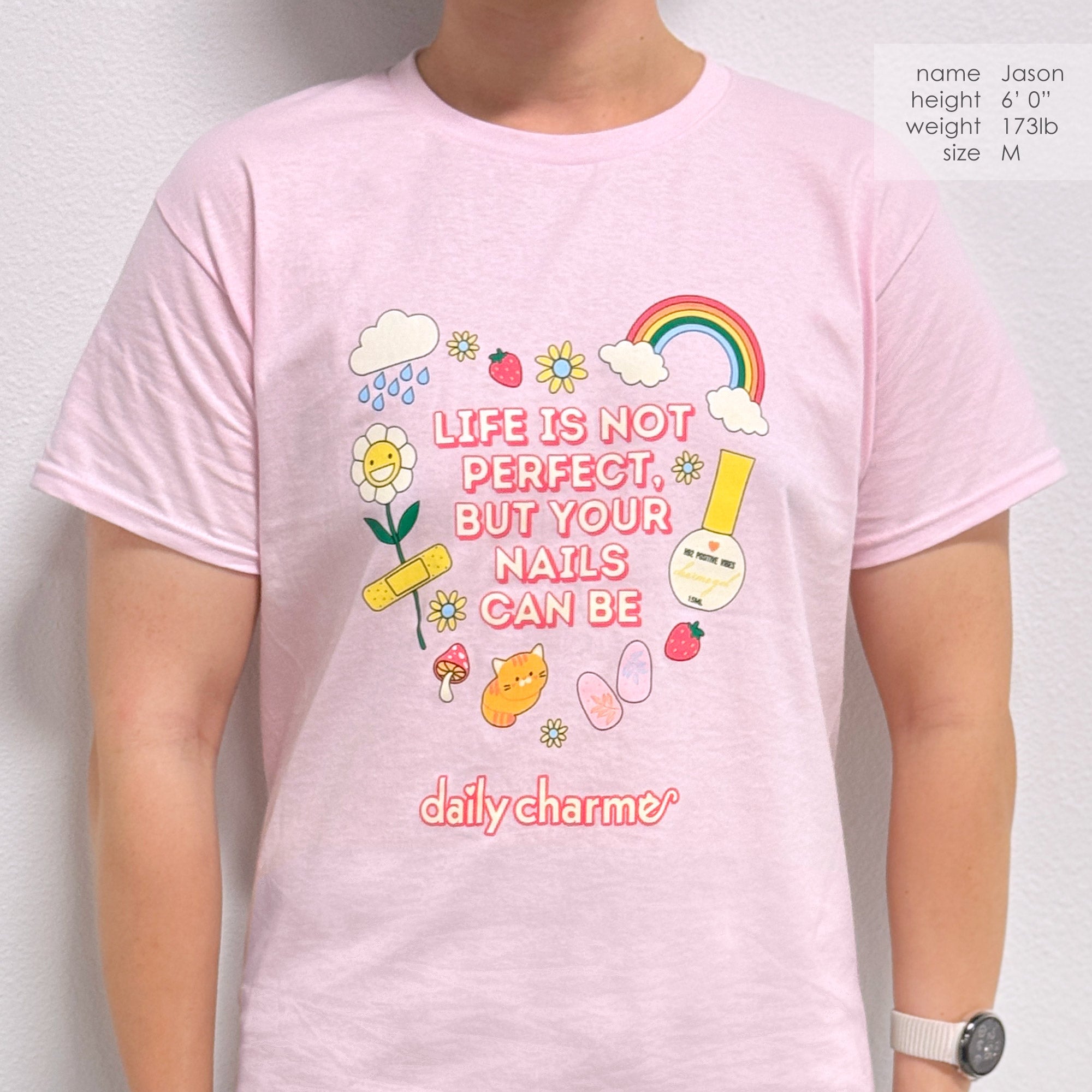 Daily Charme Perfect Nails Tshirt / Pink