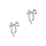 Nail Jewelry Charm Cute Bow Silver Coquette Aesthetic Cute Trend