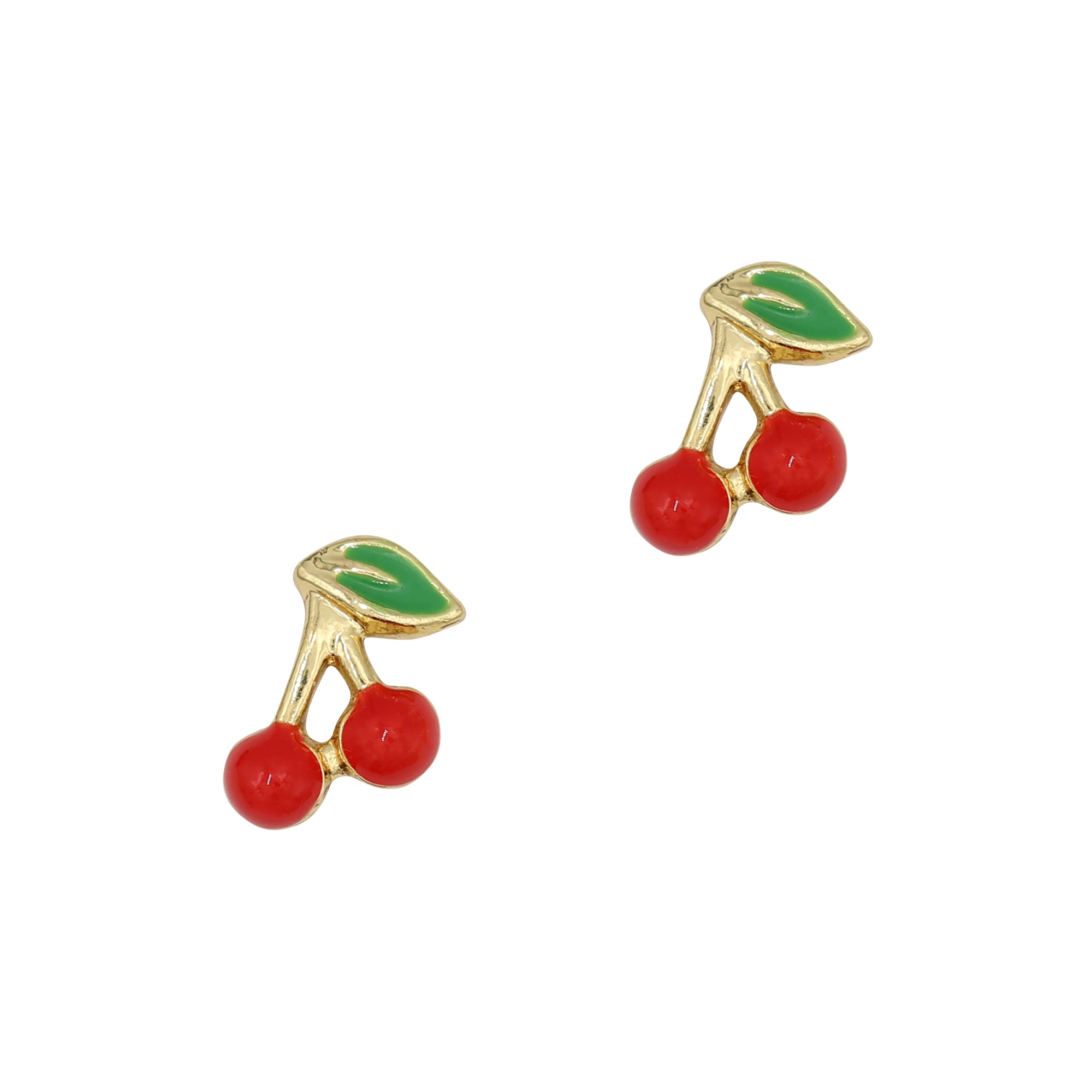 Wild Cherry Nail Charm / Gold 3D Decor Jewelry Summer Nail Art Design Cute Kawaii