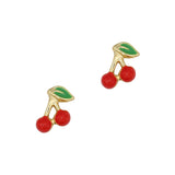 Wild Cherry Nail Charm / Gold 3D Decor Jewelry Summer Nail Art Design Cute Kawaii