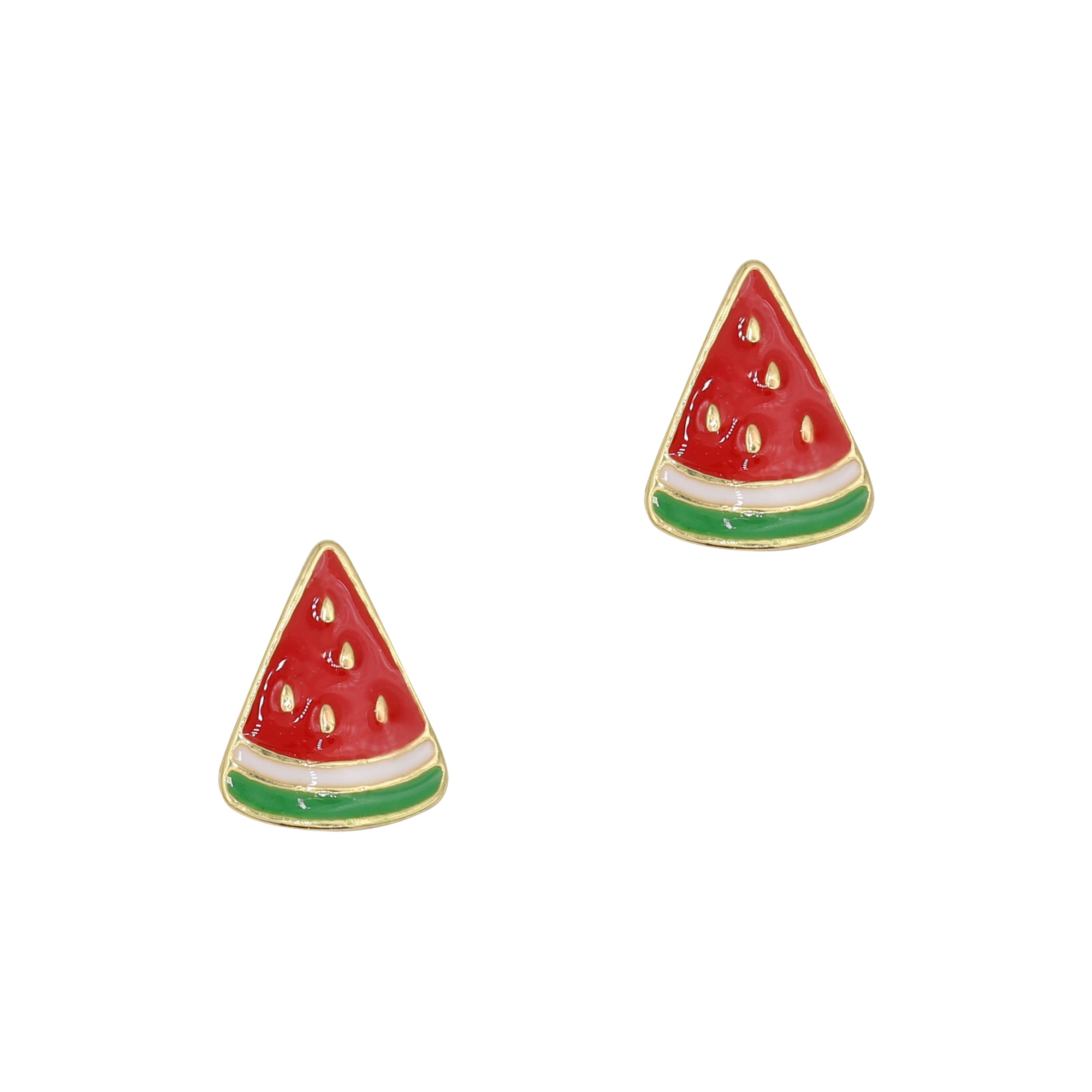 Juicy Watermelon Nail Charm / Gold Summer 3D Nail Decor Jewelry Fresh Fruit