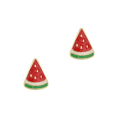 Juicy Watermelon Nail Charm / Gold Summer 3D Nail Decor Jewelry Fresh Fruit