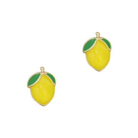 Zesty Lemon Nail Charm / Gold 3D Jewelry Decor Summer Musthave Trend 