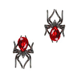 Oversized Black Widow Spider Ruby Nail Art Charm Jewelry Decor 3D