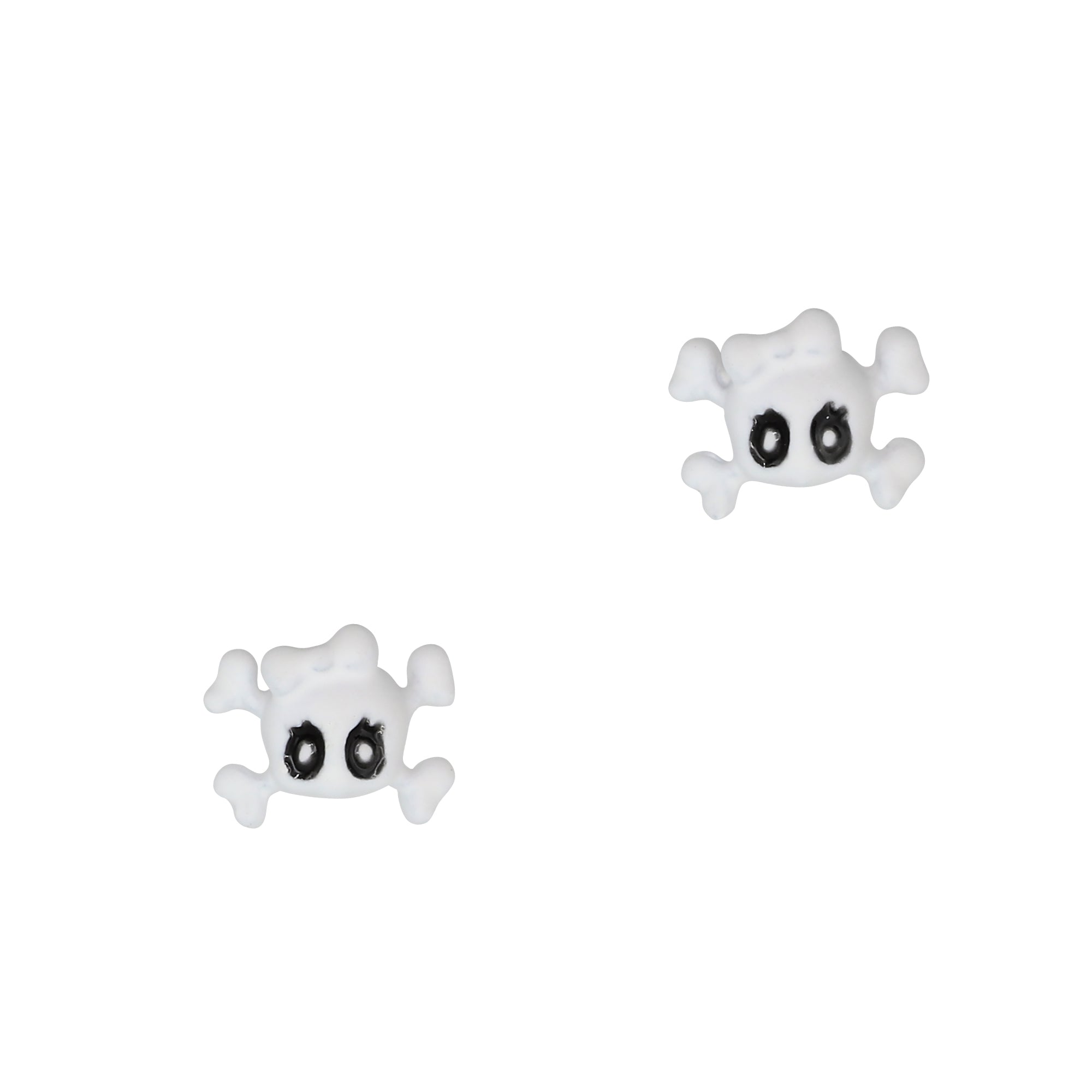 Halloween Nail Charm Cute Small Coquette Crossbone / White