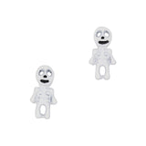 Cute 3D Halloween Nail Charm Decor Skelly Skeleton / White Funny Silly