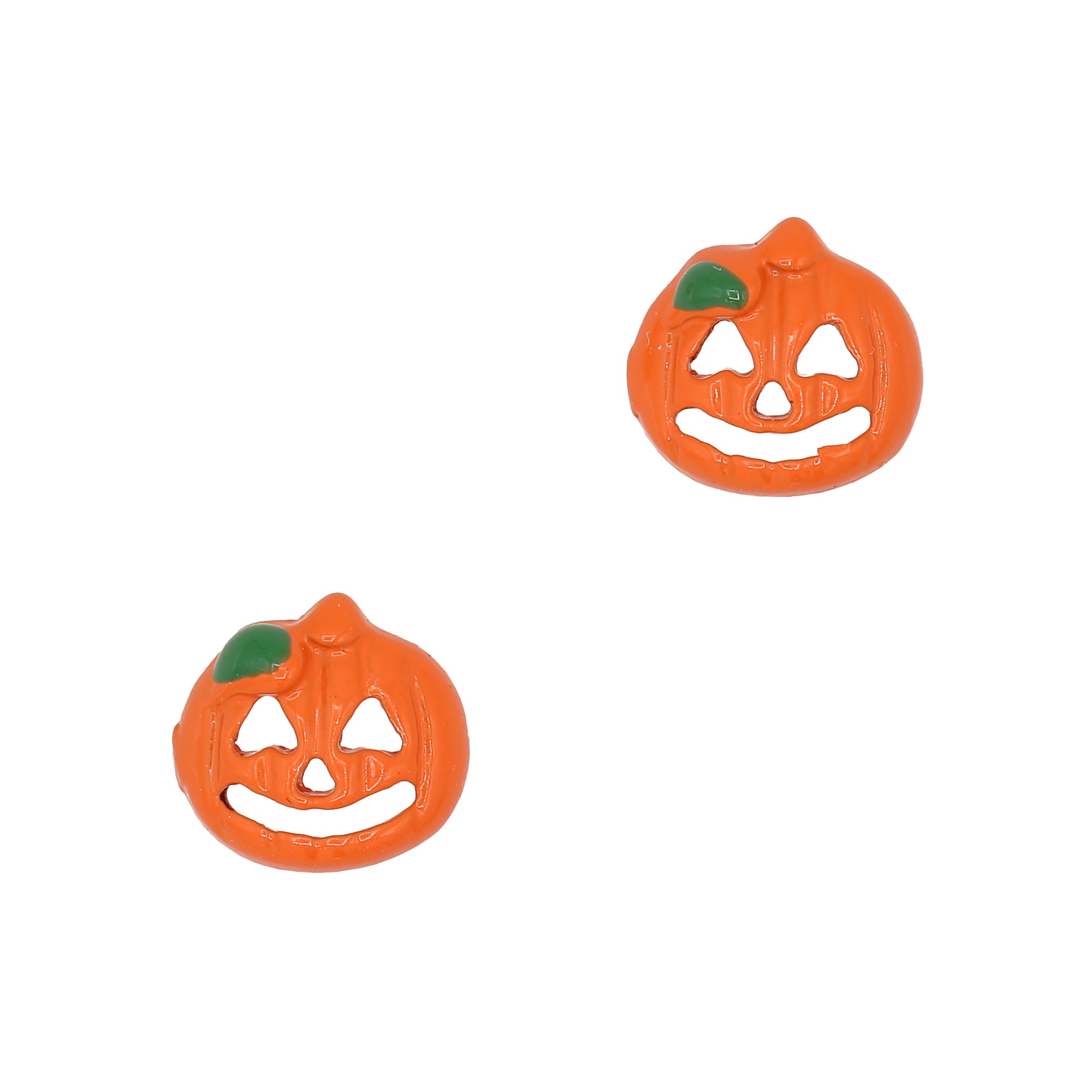 3D Nail Charm Decor Halloween Pumpkin / Orange Cute Jack O Lantern Easy Design