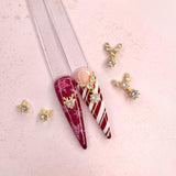 Nail Charm 3D Decor Diamond Necklace / Zircon Charm / Gold Premium Quality Jewelry
