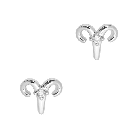 Aries / Zodiac Sign Zircon Charm / Silver Nail Art Jewelry 3D Stud Metal Decor Trend Genz Celestial