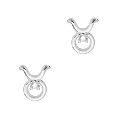 Taurus / Zodiac Sign Zircon Charm / Silver Nail Art 3D Horoscope Trend Celestial Design Crystal
