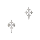 Petite Cross / Zircon Charm / Silver Nail Charm 