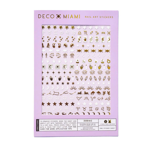 Deco Miami Nail Art Stickers / Zodiac