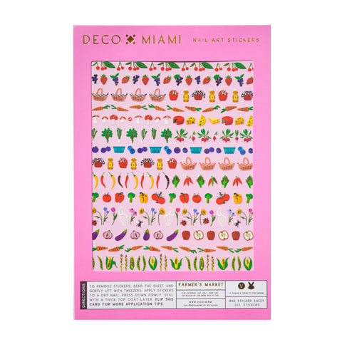 Deco Beauty Nail Art Stickers / Farmer's Market Fruit Veggies Mushroom