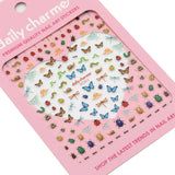 Chic Nail Art Sticker / Garden Critters Bee Butterfly Ladybug Ant Nails Insects Lover Snail Dragonfly