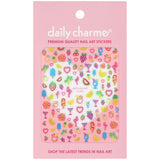 Chic Nail Art Sticker / Neon Paradise Summer Colorful Design Fruits Flower Banana Pineapple Watermelon Strawberry