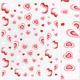 Valentine Nail Art Sticker / Retro Hearts Swirls Clean Girl Decal Design