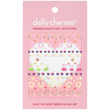 Bejeweled Nail Art Sticker / Island Getaway Sunglasses Flowers Bikini Summer Designs Crystal Wreath