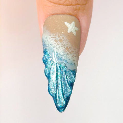 Chic Nail Art Sticker / Sea Foam