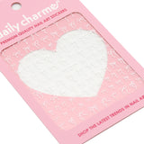 Dainty Tiny Bow Nail Art Sticker Decal Ribbon Reverie / White  Coquette Clean Girl Cute