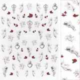 Premium 3D Embossed Nail Art Sticker / Baroque Angels