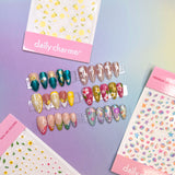 3D Embossed Nail Art Sticker / Under The Sea Summer Nail Mermaidcore Design Trend