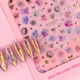 3D Embossed Nail Art Sticker / Jelly Crush
