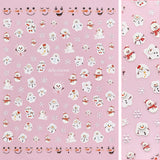 Holiday 3D Nail Art Sticker Merry Melty Snowman Face Cute Holiday Decal