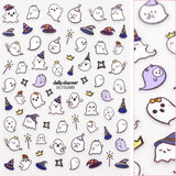 Spooky Halloween Nail Art Sticker / Boo-tastic Ghost Cute Witch Decals